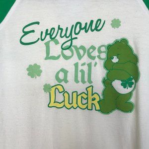 Women's Softball style shirt Care Bears Lucky